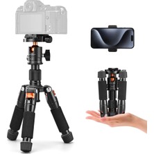 K&f Concept 52CM Alüminyum Masaüstü Mini Tripod + BH25 Başlık (KF09.150)