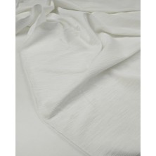 Kumaş Parça Beyaz Renkte Örme Kumaş 180X250CM