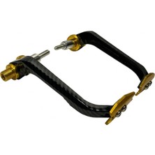 Moto Gz Motosiklet Premiumv2 Manet Koruma Seti Karbon Desen Universal -Gold