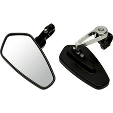 Moto Gz Universal Motosiklet Gidon Aynası Tüm Modeller Uyumlu -Gri