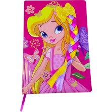 Elit Prenses Temalı 3D Saç Tasarımlı Lüks Defter