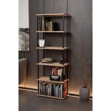 KODIGU 6 Raflı Kitaplık - Kitaplık - 60CM x 30CM x 160CM Kitaplık - Çevir Kur Kitaplık