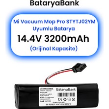 Xiaomi Mi Vacuum Mop Pro STYTJ02YM Uyumlu Batarya 3200MAH (Orijinal Kapasite) Robot Süpürge Pili