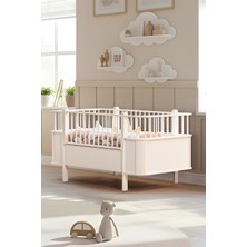 Setay Mdf Beşik, Krem Dünya Büyüyen Beşik 80X130 - Krem Dünya Karyola 80X190