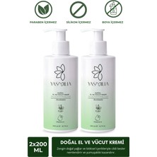 Yasmilia Doğal Premium Nemlendirici El ve Vücut Kremi – Vitamin ve Bitki Özleri 2li Set