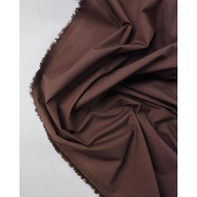 Kumaş Parça Kahve Renkte Poplin Kumaş 140X250CM