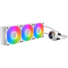 Xigmatek EN45912 Lk 360 Arctıc AM5/LGA1851 Argb Fan LCD Dijital Göstergeli Beyaz 360MM Sıvı Soğutma