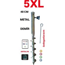 Dogant Plaj Bahçe Deniz Kamp Şemsiye Sabitleme Metal  Kazık 48 cm