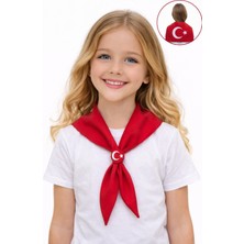 Sibel Günay Butik Şanlı Ay Yıldız Çocuk Şalı – 23 Nisan & 29 Ekim & 19 Mayıs Özel Tasarım