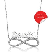 Inure Jewelry Gümüş Isimli Sonsuzluk Bayan Kolye
