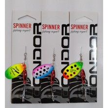 Condor Mepps Döner Kaşık ( Sudak - Somon - Alabalık - Turna - Levrek ) 3 Adet 12 gr - Color 2