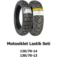 TDT Tyres 120/70-14 ve 130/70-13 Tl Dubleks Motosiklet Lastik Seti