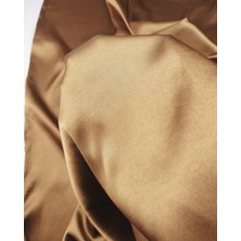 Kumaş Parça Kahve Renkte Astarlık Saten Kumaş 150X280CM