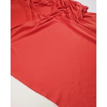 Kumaş Parça Nar Çiçeği Renkte Interlok Jarse Kumaş 150X250CM