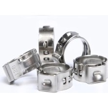 Tabaş 12MM -87 mm 10 Adet Hortum Kelepçeleri  Tek Kulak Kademesiz 105 Paslanmaz Çelik Hortum Kelepçeleri Sızdırmazlık Için Cinch Kelepçe Halkaları