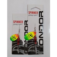 Condor Mepps Döner Kaşık ( Sudak - Somon - Alabalık - Turna - ) 1 Adet 10 gr - 1 Adet 12 gr - Color 3