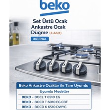 Öz Beyaz Eşya B Eko -Bocd K 6510 Dwyg Ankastre Ocak Set Üstü Düğme (4 Adet) (Orijinal Yd Parça)