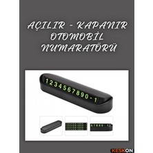 Keskon Araç Içi Park Numaratörü | Neon Fosforlu Telefon Numarası | Torpido Üstü Açılır-Kapanır