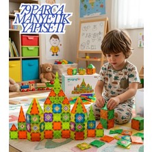 LRS Store Manyetik Yapı Blokları–çocuklar Için Renkli 3 Boyutlu Mıknatıslı Karo Seti Yüksek Kalite