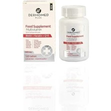 Dermo-Med Plus 120 Tablet Multivitamin Biotin İçerikli Besin Takviyesi Erkek ve Kadınlar İçin