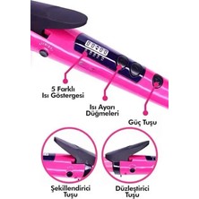 Kayıtel Teknolajık Saç Düzleştirici Şekillendirici Saç Maşası Ikili Şekillendirici Isı Ayarlı Se