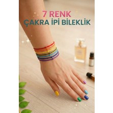 Crystal Atelier 7 Renk Çakra İp Bileklik