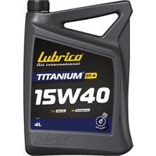 Lubrico Titanium Gt-4 15W-40 Performanslı Motor Yağı 4 Lt.