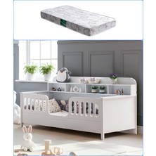Setay Montessori Karyola, Etap Kitaplıklı Montessori Karyola - 1 Adet 90X190 Comfort Yatak