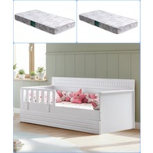 Setay Yavrulu Karyola, Bakü Yavrulu Montessori Karyola - 2 Adet Comfort Yatak