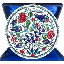 Çini Evi Yeni Iş Hediyesi – Bereket Bahçesi Iznik Çini Tabak 25CM