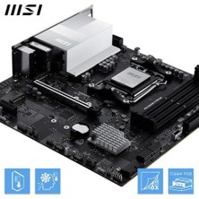 Msı Pro B840M-P WIFI6E Am5 Ddr5 8000MHZ(OC) Hdmı,2x M.2 USB 5 Gbs 2.5g Lan Wı-Fı 6e Matx