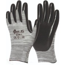 Bay-el Plus Eldiven Gri Siyah El005 10 Numara