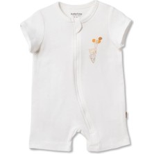 BabyCosy Organic Wear Bebek Şort Tulum %100 Organik Pamuk , Bebek - Yenidoğan- CSY3062