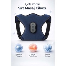 FaroxTech Isıtma Fonksiyonlu Titreşimli Sırt Masaj Aleti ve Akıllı Duruş - Şarj Edilebilir Ergonomik Tasarım