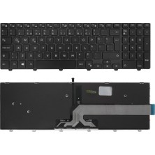 Notespare Dell Uyumlu Inspiron 3542 W21W81C, 3543 38F45CA, 3543 B20F45C Klavye Tr Işıklı Siyah