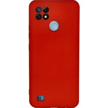 Akinco C21 Kılıf Nano Içi Kadife Silikon - Kırmızı