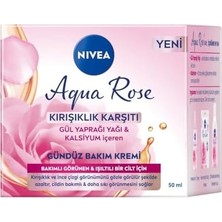 Aqua Rose Kırışıklık Karşıtı Gündüz Yüz Bakım Kremi 50ML, Kalsiyum, Ince Çizgi Görünümü, Sıkı Cilt
