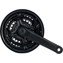 Dorello Aynakol 20” Mtb – 42X34X24T, 152 Mm, Siyah, 3’lü Dişli Krank Seti