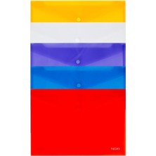 Noki A4 Çıtçıtlı Dosya 12 Adet 5 Farklı Renk