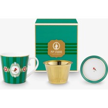 Pip Studio Love Birds Yeşil Porselen Kupa Seti 250 ml
