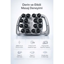 FaroxTech Isıtmalı Titreşimli Masaj Minderi - 5 Motorlu, 3 Bölge Seçimli Ev ve Araç Uyumlu Masaj Şiltesi