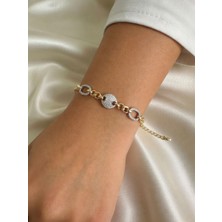 Fully Vip Silver Taşlı Bileklik