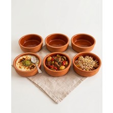 Veyla Style 6'lı  Doğal Toprak Güveç ve Sütlaç Kasesi