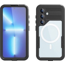 BuLand Store Galaxy S24 Kılıf M-Safe Şarj Özellikli 1-1 Su Geçirmez Maksimum Korumalı Kılıf