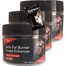 Belly Fatburner Eritmek Için Masaj Bakım Kremi 3X100 Ml+1 Adet Jel ile