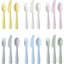 Ikea Kalas Çatal Bıçak Seti Pastel Tonlar 18 Parça