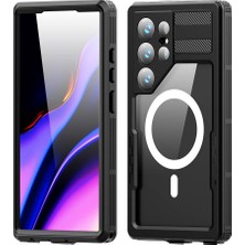 BuLand Store Galaxy S24 Ultra Kılıf M-Safe Şarj Özellikli 1-1 Su Geçirmez Maksimum Korumalı Kılıf