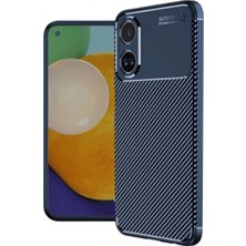 Akinco A38 Kılıf Auto Focus Karbon Kapak - Lacivert