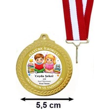 Kişiye Özel Okuma Madalyası - Okuma Yazma Madalyası - Öğrenci Madalyası ( 24 Adet )