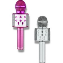 Pileli Store Kablosuz Hoparlörlü Bluetooth Karaoke Mikrofonu